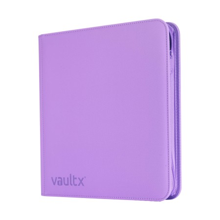 VaultX 12-Pocket Exo-Tec Zip Binder (Just Purple)