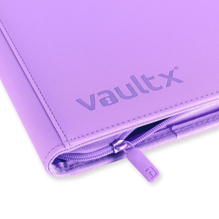 VaultX 12-Pocket Exo-Tec Zip Binder (Just Purple)