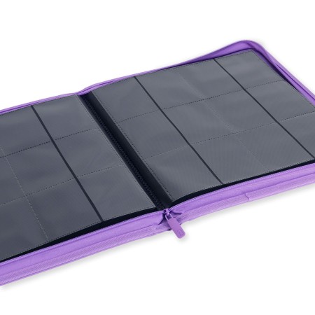 VaultX 12-Pocket Exo-Tec Zip Binder (Just Purple)