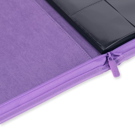 VaultX 12-Pocket Exo-Tec Zip Binder (Just Purple)