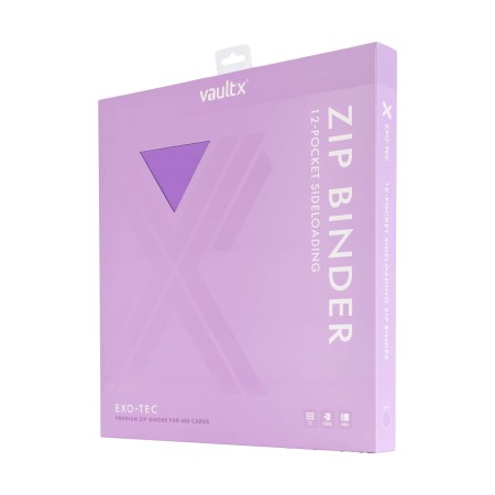 VaultX 12-Pocket Exo-Tec Zip Binder (Just Purple)