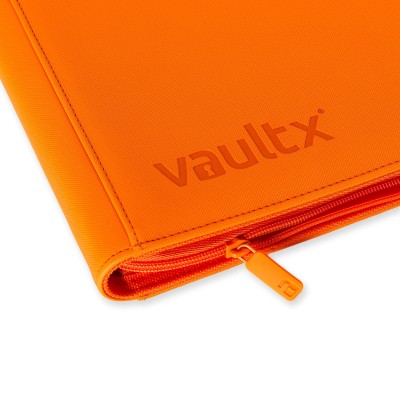 VaultX 12-Pocket Exo-Tec Zip Binder (Just Orange)