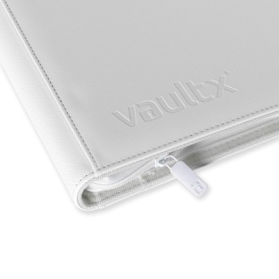 VaultX 9-Pocket Exo-Tec Zip Binder (White Edition)