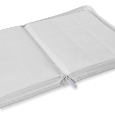 VaultX 9-Pocket Exo-Tec Zip Binder (White Edition)