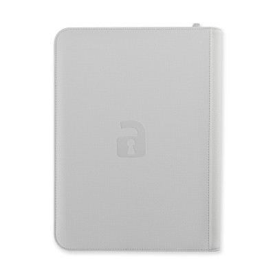 VaultX 9-Pocket Exo-Tec Zip Binder (White Edition)